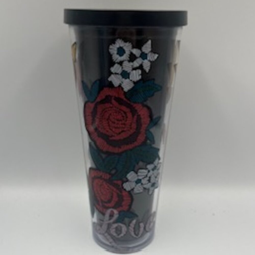 Starbucks Tattoo Love Valentine Stitch 2019‎ Tumbler Venti With Lid NEW
